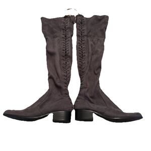Charles by Charles David Gammon Suede Over Knee Boot Charcoal sz 9 Women's
